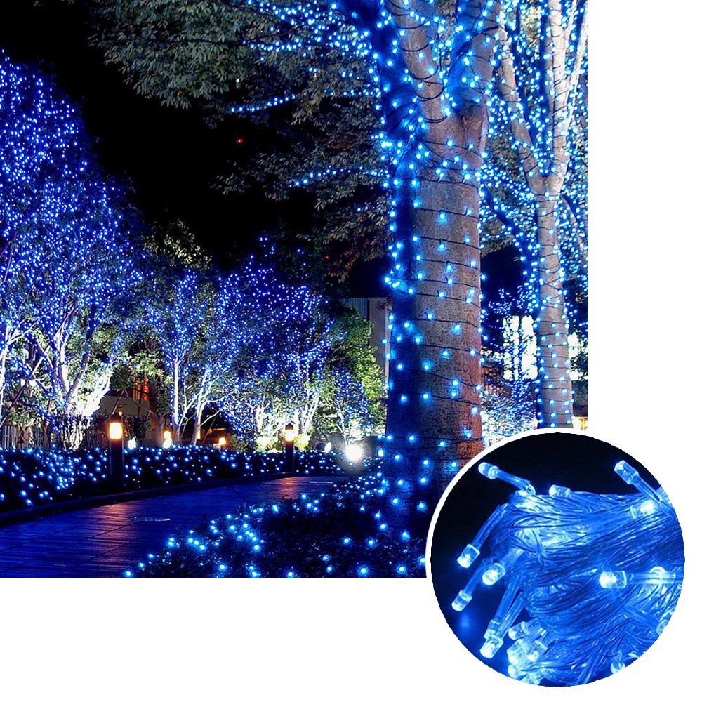 Luz Led Lineal 50 Metros 500 Led Azul Luces Navidad RF 1512